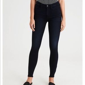 American Eagle Super High Waisted Jeggings Dark